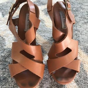 Steve Madden leather platforms